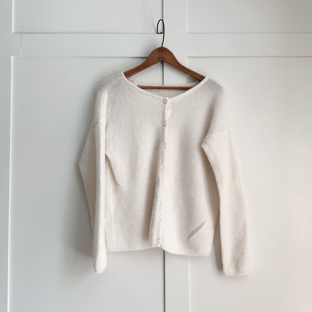 Sezane Gaspard Sweeter Ecru, round buttons